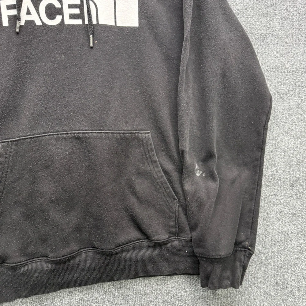 The North Face Half Dome Logo Hoodie Mens XL Black Long Sleeve‎ Fleece Outdoor